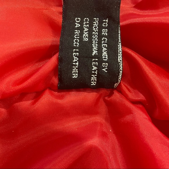NEW DaRucci Light Weight Leather Jacket- Red, Size 4XL - Picture 11 of 14